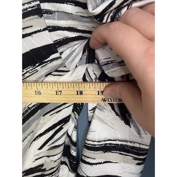 JM Collection Top Women's Size Large Art to Wear Brush Strokes Abstract Textured - Picture 6 of 7